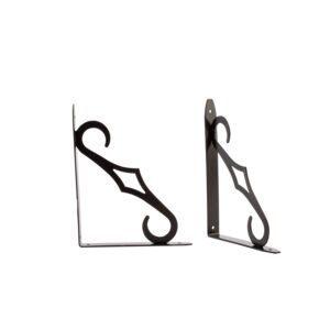 SHELF BRACKET 10" COLONIAL STYLE BLACK